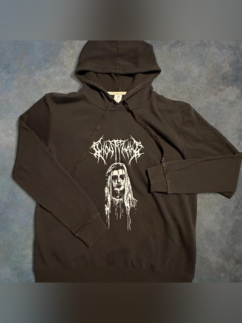 Ghostemane Hoodie Portrait Graphic Black Band Merch Sz M